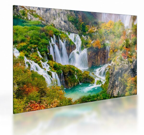 Üveg kép - Plitvicei-tavak Nemzeti Park (70x50 cm)