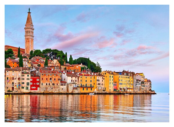 Üveg kép - Rovinj, Horvátország (70x50 cm)