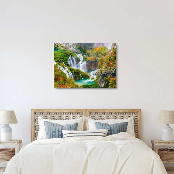 Üveg kép - Plitvicei-tavak Nemzeti Park (70x50 cm)