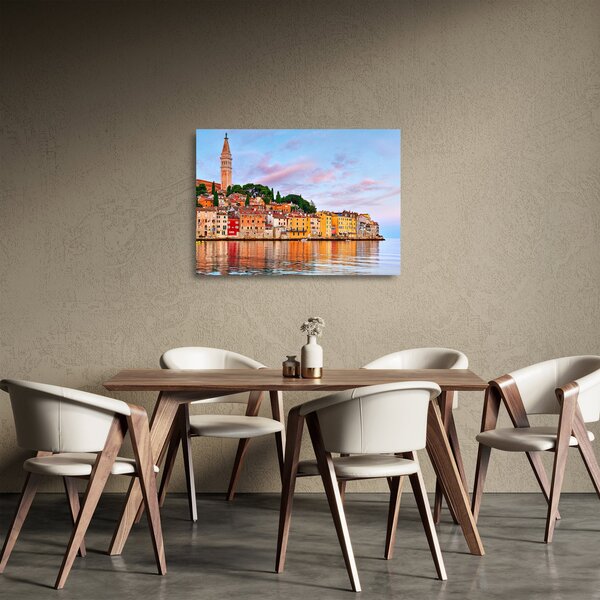 Üveg kép - Rovinj, Horvátország (70x50 cm)
