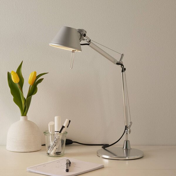 Artemide Tolomeo Micro asztali világítás, alumínium, Alu / szürke / cink, Dolgozószoba / Iroda, Alumínium, Dizájn