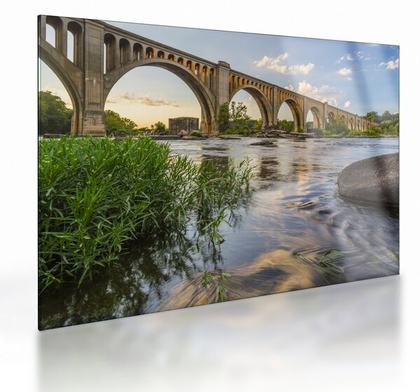 Üveg kép - Richmond vasúti híd (70x50 cm)