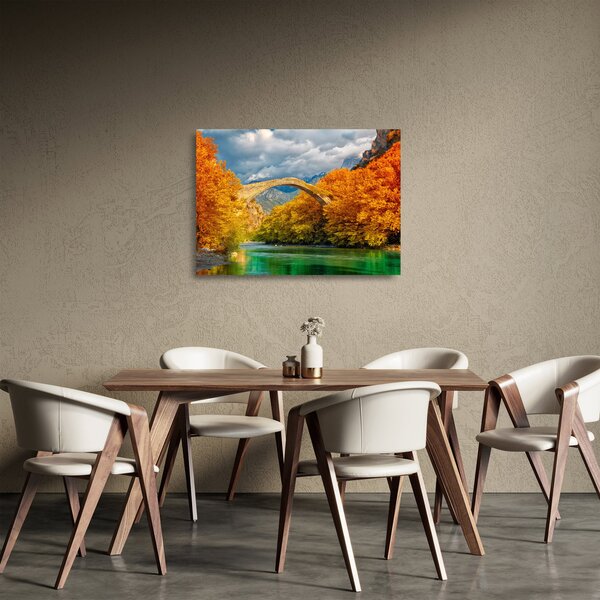 Üveg kép - Konitsa híd (70x50 cm)