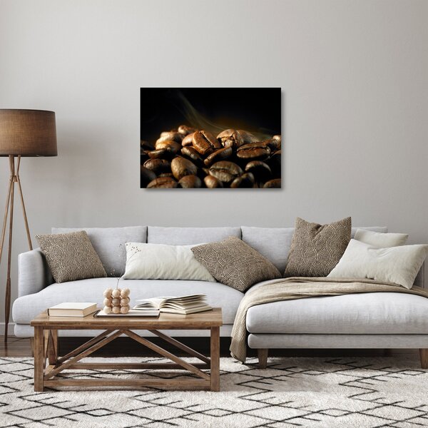Üveg kép - Kávébabok (70x50 cm)