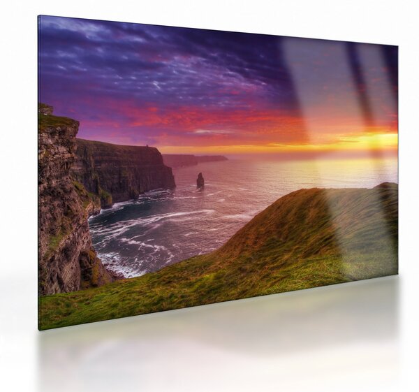 Üveg kép - Cliffs of Moher (70x50 cm)
