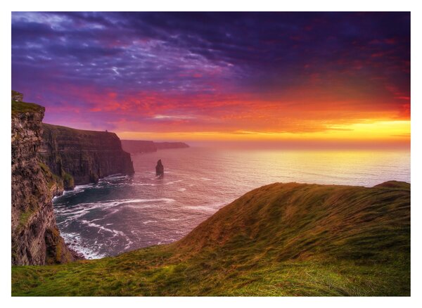 Üveg kép - Cliffs of Moher (70x50 cm)