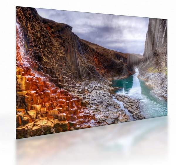 Üveg kép - Studlagil kanyon (70x50 cm)