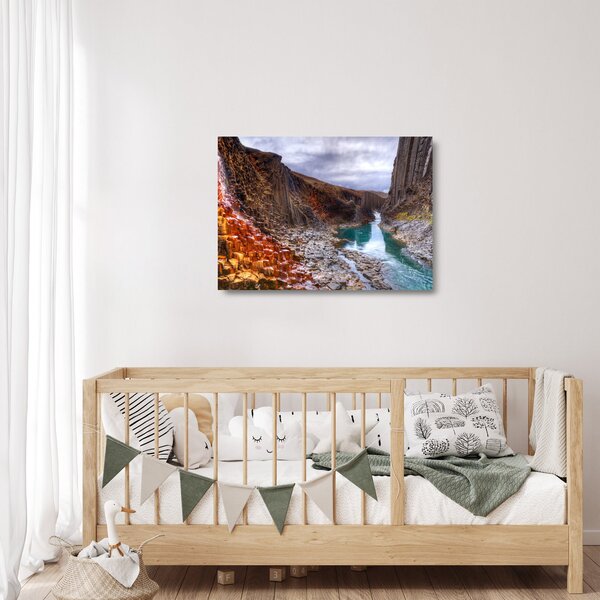 Üveg kép - Studlagil kanyon (70x50 cm)