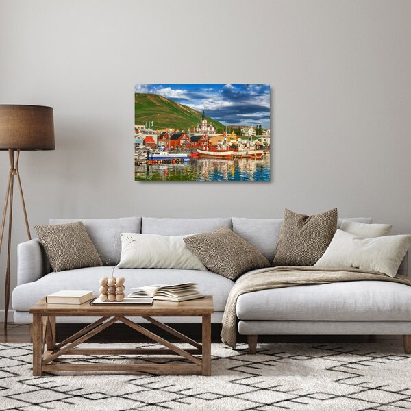 Üveg kép - Húsavík (70x50 cm)