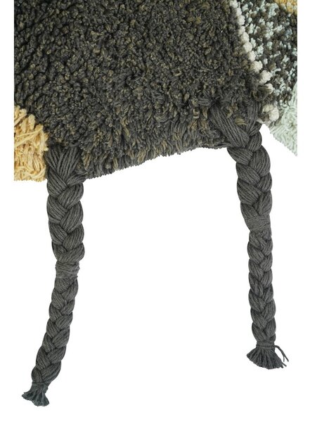 Sárga mosható kézi szövésű pamut gyerek szőnyeg 115x150 cm Bee – Lorena Canals