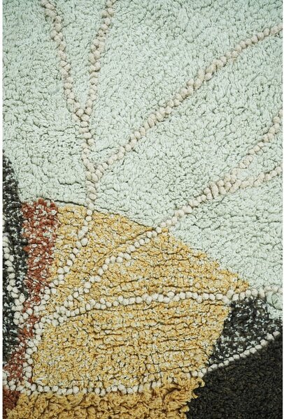 Sárga mosható kézi szövésű pamut gyerek szőnyeg 115x150 cm Bee – Lorena Canals