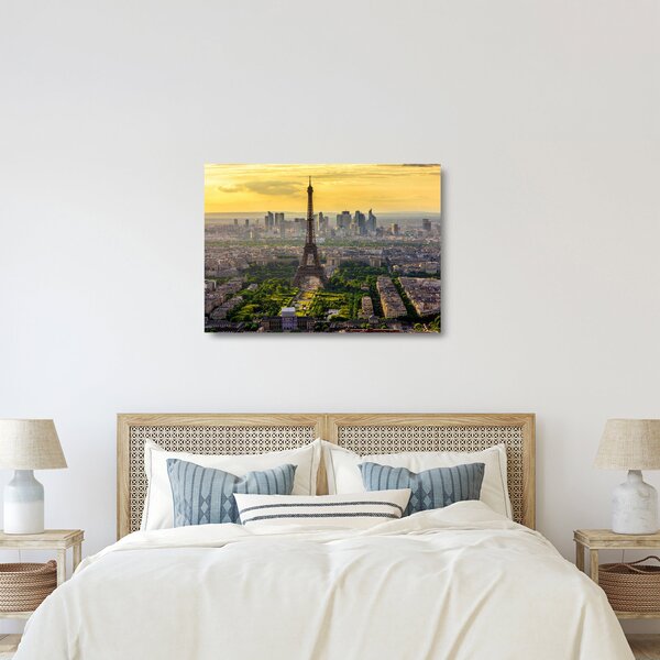 Üveg kép - Párizsi panoráma (70x50 cm)