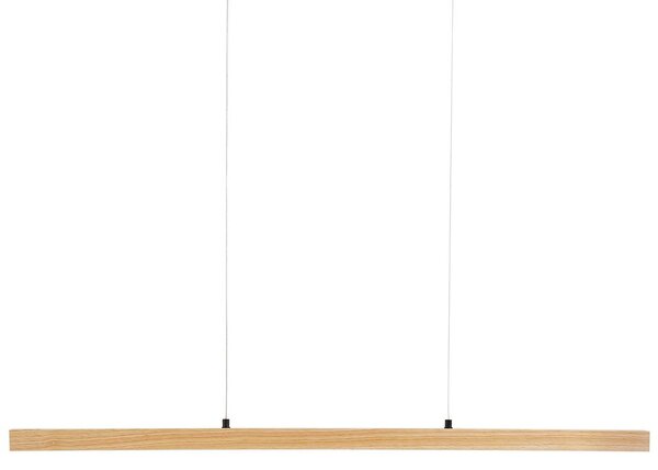 LED függőlámpa STEWARTS Távirányítóval Dimmer funkcióval Tölgyfa Világosbarna