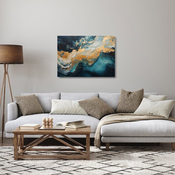 Üveg kép - Absztrakció (70x50 cm)