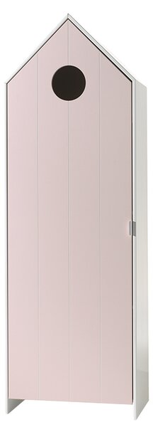 Rózsaszín lakkozott szekrény Vipack Casami 171 cm