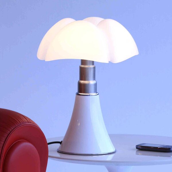 Martinelli Luce Minipipistrello lámpa fehér, dimmelhető, Fehér / opál, Nappali / Étkező, Rozsdamentes acél, Dizájn