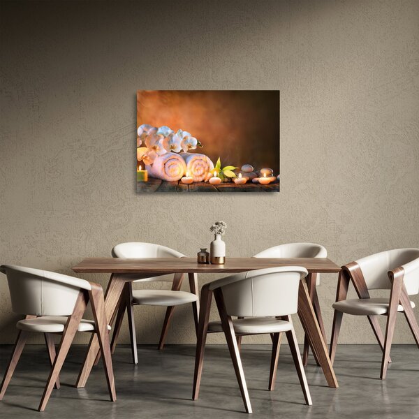 Üveg kép - Relax és Spa (70x50 cm)