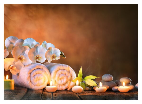 Üveg kép - Relax és Spa (70x50 cm)