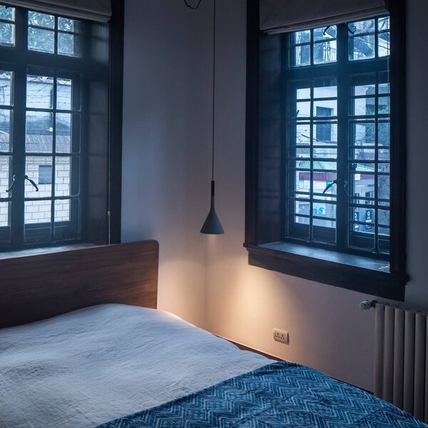 Foscarini Aplomb Mini függő lámpa betonból, szürke, dimmelhető, Alu / szürke / cink, Konyha, Beton, Dizájn