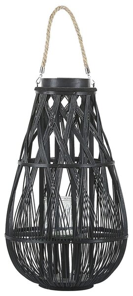 Lámpás TONGA Bambusz 56 cm Fekete