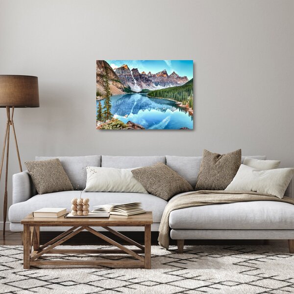 Üveg kép - Moraine-tó (70x50 cm)