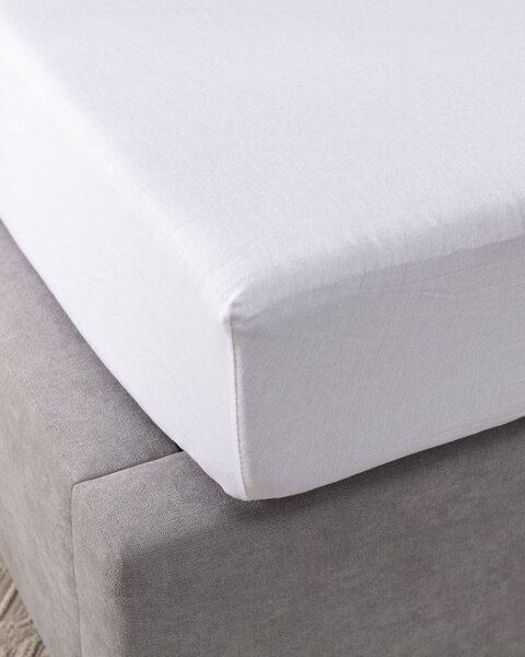 Jerry rugalmas jersey lepedő 90x200cm fehér