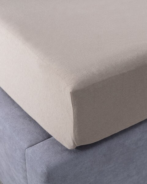 Jerry rugalmas jersey lepedő 90x200cm bézs