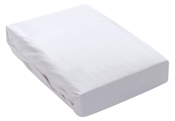 Jerry rugalmas jersey lepedő 90x200cm fehér