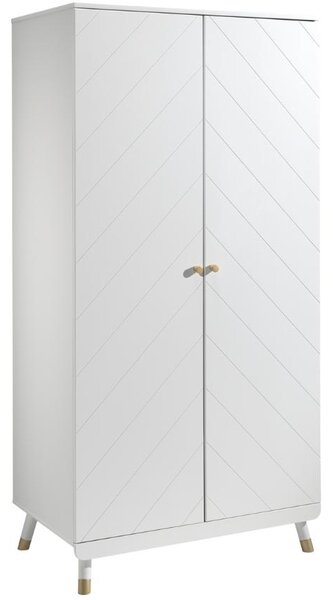Fehérre lakkozott szekrény Vipack Billy 200 x 100 cm