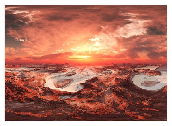 Üveg kép - Mars (70x50 cm)