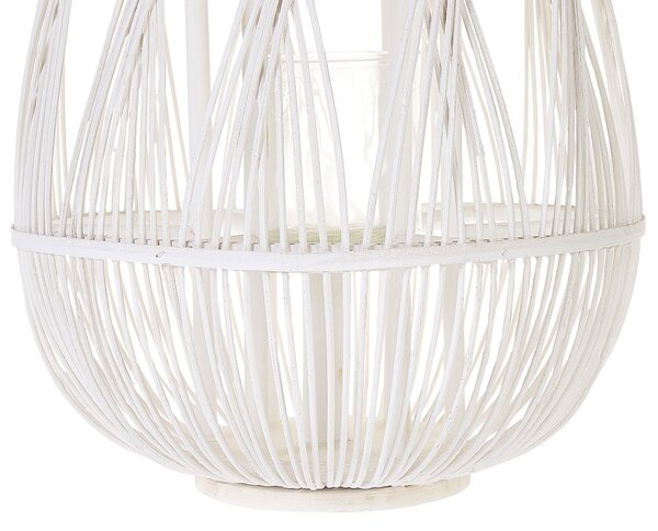 Lámpás TONGA Bambusz 77 cm Fehér