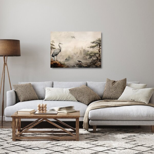 Üveg kép - Rajzfilm tájkép (70x50 cm)
