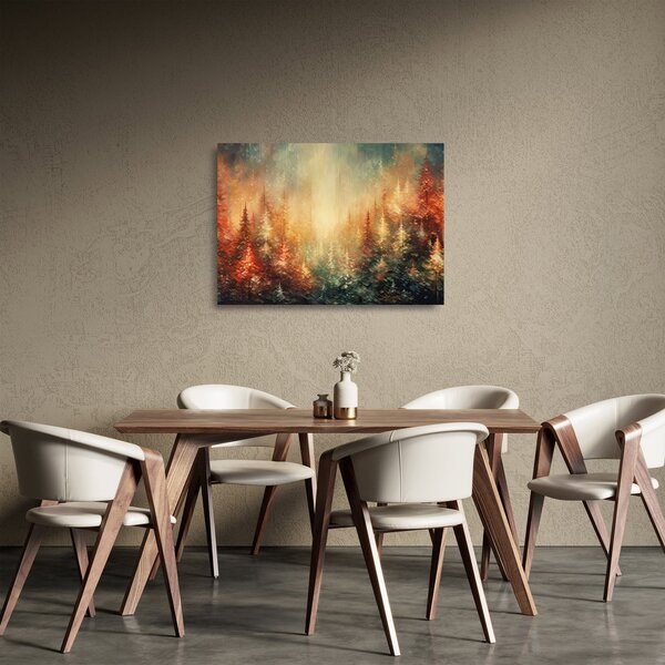 Üveg kép - Erdők festése (70x50 cm)