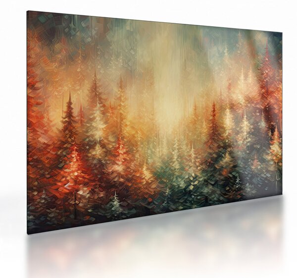 Üveg kép - Erdők festése (70x50 cm)