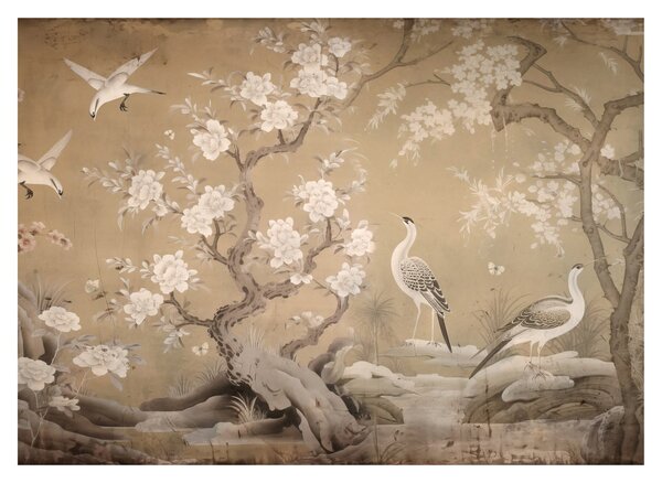Üveg kép - Rajzfilm japán táj (70x50 cm)