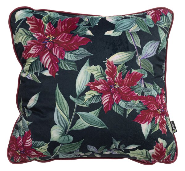 Poinsettia Elegance díszpárnahuzat 43x43 cm