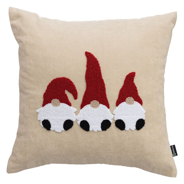 Jolly Gnomes Red párnahuzat 43x43 cm