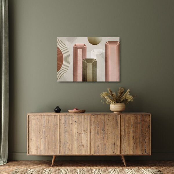 Üveg kép - Minimalista illusztráció (70x50 cm)