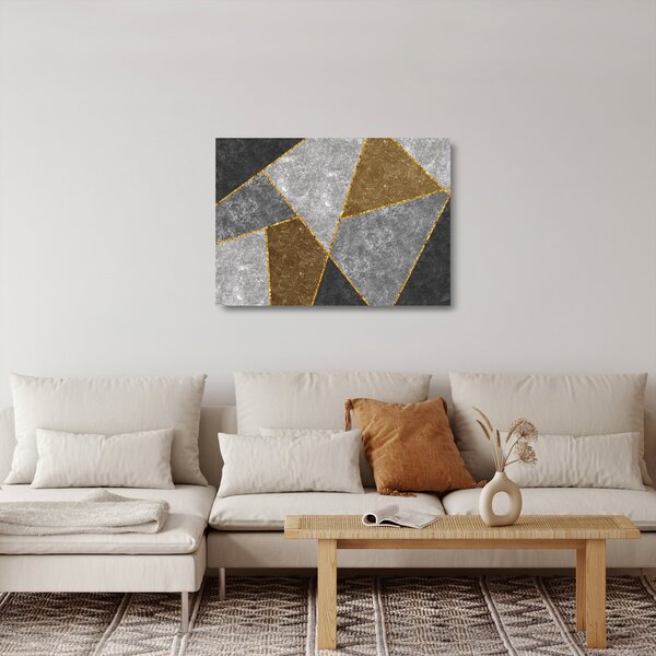 Üveg kép - Anyagok utánzása (70x50 cm)