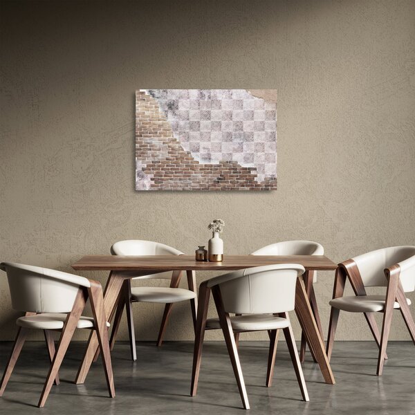 Üveg kép - Téglafal (70x50 cm)