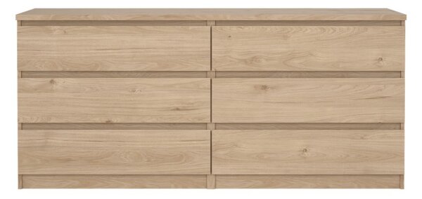 Natúr színű komód tölgyfa dekorral 154x70x50 cm Naia – Tvilum