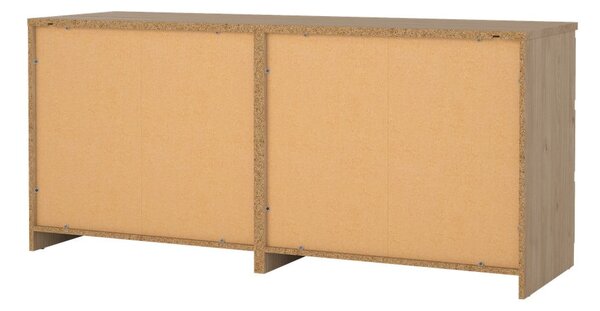 Natúr színű komód tölgyfa dekorral 154x70x50 cm Naia – Tvilum