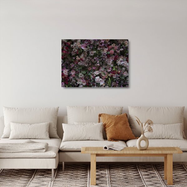 Üveg kép - Virágfal (70x50 cm)