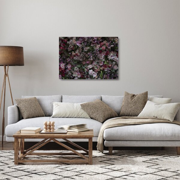 Üveg kép - Virágfal (70x50 cm)