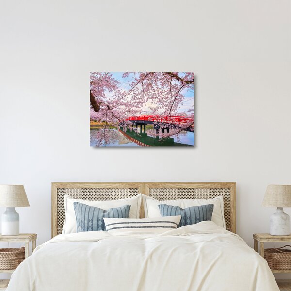 Üveg kép - Hirosaki, Japán (70x50 cm)