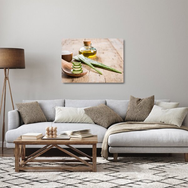 Üveg kép - Aloe vera (70x50 cm)