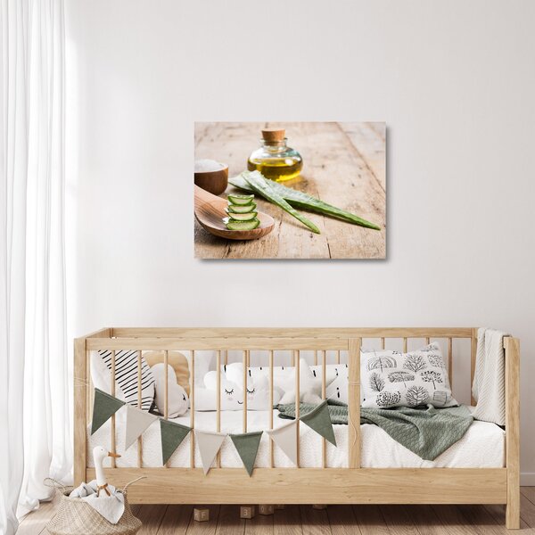 Üveg kép - Aloe vera (70x50 cm)