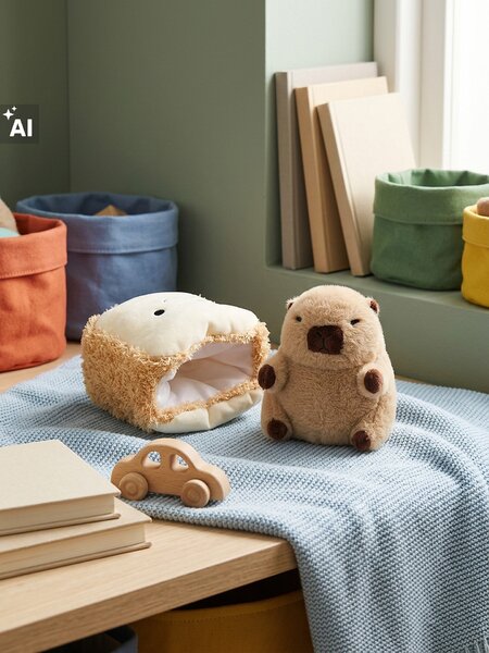 Sinsay - Plüss pirítós kivehető kapibarával - többszínű