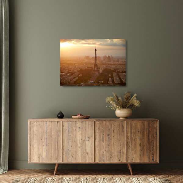 Üveg kép - Eiffel-torony (70x50 cm)