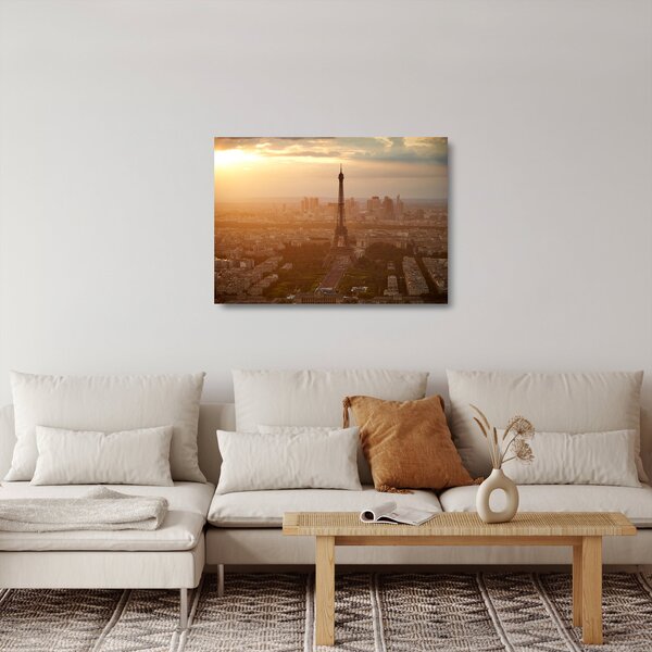 Üveg kép - Eiffel-torony (70x50 cm)